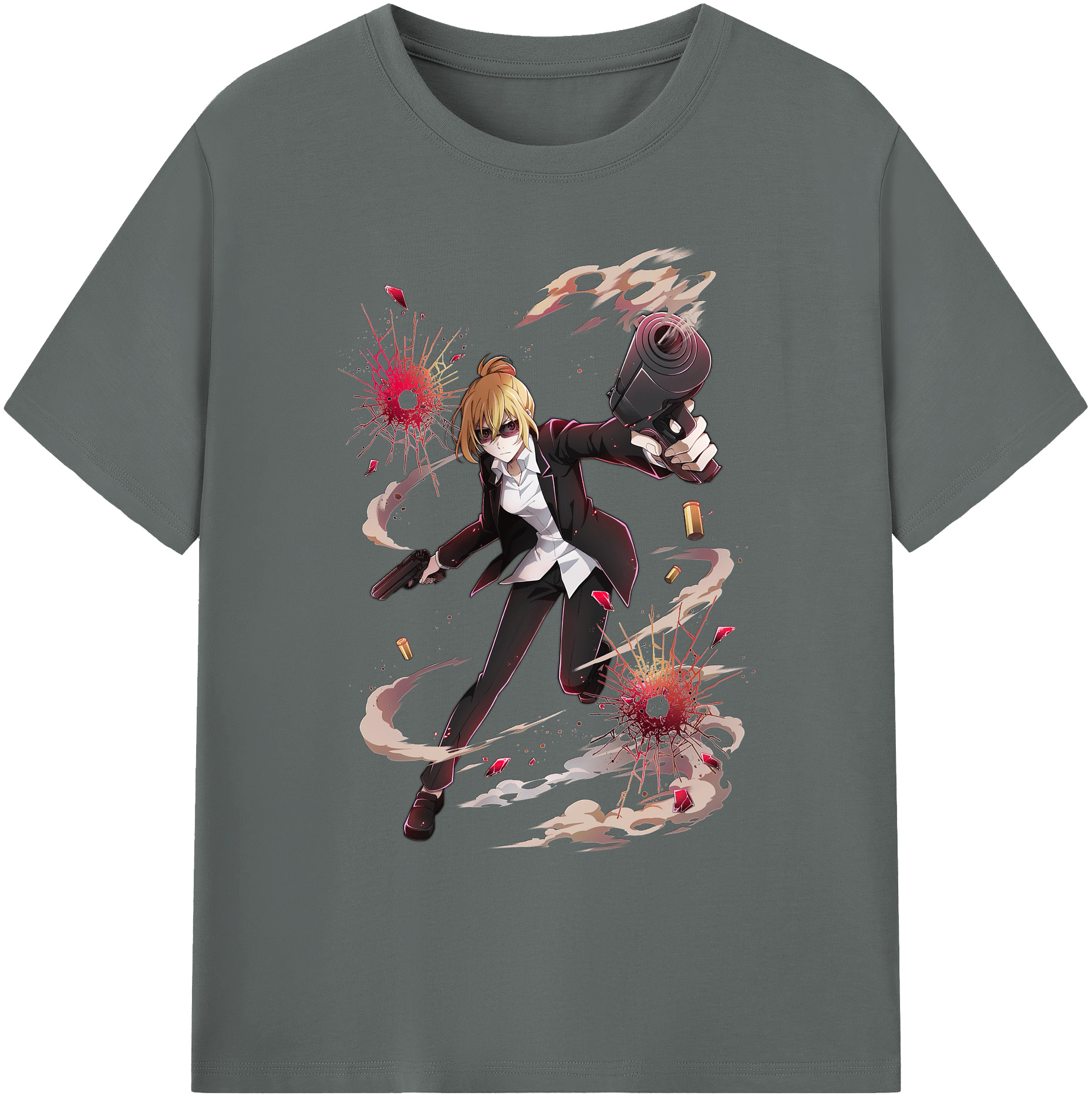 （画像用） 文豪ストレイドッグス Bungo Stray Dogs 綿100％ メンズ半袖Tシャツ｜肌触りやわらか＆通気性